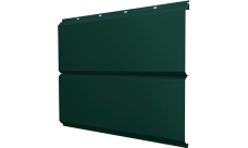 Софит металлический ЭкоБрус new Grand Line без перфорации 0,5 Satin с пленкой RAL 6005 зеленый мох