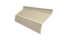 Ламель забора жалюзи Milan new gofr 0,45 Print Elite с пленкой Milky Wood TwinColor