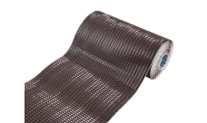 Лента для примыкания гофрированная алюминиевая Luxard F2 коричневая (5м)