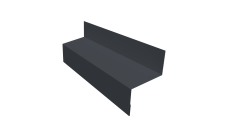 Отлив межэтажный 45 0,45 Drap TX RAL 7024 мокрый асфальт (2м)
