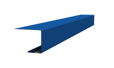 Планка завершающая для Кликфальц Pro 0,45 PE с пленкой RAL 5005 сигнальный синий (2м)