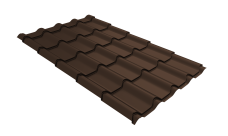 Профиль волновой "Камея" ("Kamea") 0,45 Drap RAL 8017 шоколад