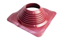 Проходной элемент MF CN прямой №8 (180-330мм) +240 силиконовый (окрашенный фланец) красный