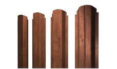 Штакетник П-образный A фигурный Grand Line 0,45 Принт Премиум Рябина Фреш TwinColor