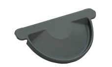 Заглушка торцевая универсальная Grand Line PU матовый 125 мм RAL 7024 мокрый асфальт