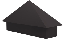 Колпак на полустолб для С21 0,5 Rooftop Бархат с пленкой RR 32 темно-коричневый