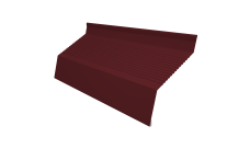 Ламель забора жалюзи Milan new gofr 0,45 PE с пленкой RAL 3005 красное вино