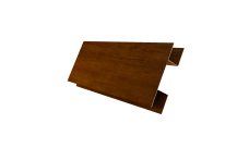 Планка H-образная Экобрус Grand Line 0,45 Print Premium с пленкой Golden Wood Intense FTC (3м)