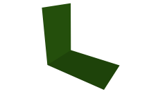 Планка снегозадержания усиливающая 0,45 PE с пленкой RAL 6002 лиственно-зеленый (2м)