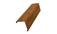 Декоративная накладка на столб универсальная угловая 80х80 для забора жалюзи Grand Line 0,45 Print-double Elite Golden Wood (1,8м)