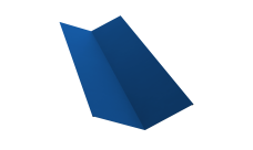 Планка ендовы верхней 145х145 0,45 PE lite с пленкой RAL 5005 сигнальный синий (3м)