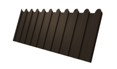 Профнастил С8A v01 фигурный 0,5 Satin Matt RR 32 темно-коричневый