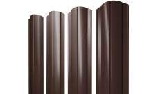 Штакетник Круглый фигурный 0,5 PurPro Matt 275 RAL 8017 шоколад