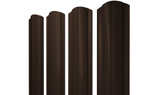 Штакетник Круглый фигурный 0,5 Satin Matt RAL 8017 шоколад