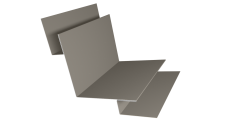 Угол внутренний сложный 90 градусов 0,5 Satin с пленкой RAL 1015 светлая слоновая кость (2м)