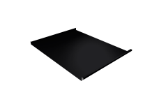 Фальц двойной стоячий Grand Line 0,5 PurLite Matt с пленкой на замках RAL 9005 черный