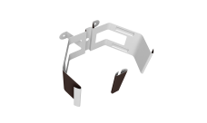 Крепление трубы для гофры на дерево Vortex Lite PE RAL 8017 шоколад