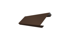 Ламель лицевая 100 забора жалюзи Texas Grand Line 0,5 Satin Matt TX RAL 8017 шоколад