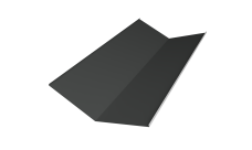 Планка ендовы нижней 300х300 Grand Line 0,5 Satin с пленкой RAL 7016 антрацитово-серый (2м)