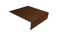 Планка лобовая/околооконная простая 190х50 Grand Line 0,45 Print Elite Rowan TwinColor (2м)