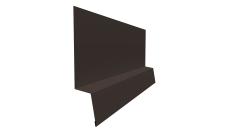 Планка начальная фальц 0,5 Satin с пленкой RR 32 темно-коричневый (2м)