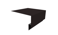 Планка околооконная сложная Блок-Хаус новый 200х75х27 Grand Line 0,5 Сатин матовый ТХ RAL 9005 черный (2м)