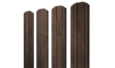 Штакетник Twin фигурный 0,45 Print Premium Almond Wood Fresh