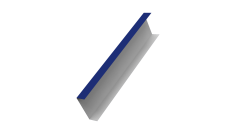 Декоративная накладка на столб универсальная 60х60 для забора жалюзи Grand Line 0,45 PE RAL 5002 ультрамариново-синий (1,8м)