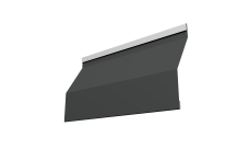 Ламель забора жалюзи Milan Slim 0,45 Drap TX RAL 7016 антрацитово-серый