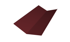 Планка ендовы нижней 300х300 Grand Line 0,45 PE-Double с пленкой RAL 3005 красное вино (2м)