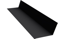 Планка примыкания 90х140 Grand Line 0,45 Drap TR RAL 9005 черный (2м)