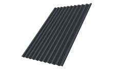 Профнастил С21R 0,45 PE-Double RAL 7024 мокрый асфальт