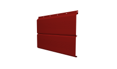 Софит ЭкоБрус 0,345 Grand Line с перфорацией 0,45 PE с пленкой RAL 3011 коричнево-красный