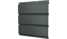 Софит металлический Классик v01 Grand Line полная перфорация 0,45 PE с пленкой RAL 7005 мышино-серый