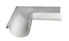 Угол желоба внешний Grand Line PE 90 гр 125 мм RAL 9003 сигнальный белый