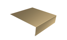 Планка лобовая/околооконная простая 190х50 0,45 PE lite с пленкой RAL 1014 слоновая кость (2м)