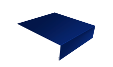 Планка лобовая/околооконная простая 190х50 Grand Line 0,45 PE с пленкой RAL 5002 ультрамариново-синий (2м)