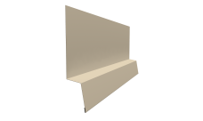 Планка начальная фальц 0,5 Satin с пленкой RAL 1015 светлая слоновая кость (3м)