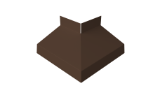 Угол отлива внешний 70 0,45 PE-Double с пленкой RAL 8017 шоколад