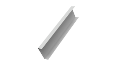 Декоративная накладка на столб универсальная 60х60 для забора жалюзи 0,45 Drap TX RAL 7047 телегрей 4 (1,8м)