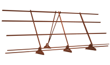 Ограждение кровельное со снегозадержателем Grand Line 1,2х3м RAL 8004