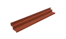 Планка примыкания к вертикальной стене для композитной черепицы Luxard коралл (1,25м)