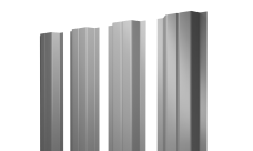 Штакетник П-образный A с прямым резом 0,5 Satin RAL 7004 сигнальный серый