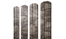 Штакетник Твин фигурный Grand Line 0,45 Принт Элит King Stone ТвинColor