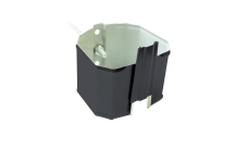 Кронштейн трубы на кирпич прямоугольный Vortex Matt RAL 7024