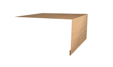 Планка околооконная простая 250х50 Grand Line 0,45 Print Elite Honey Wood TwinColor (2м)