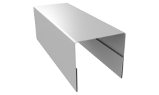 Планка П-образная заборная 20 Grand Line 0,5 Satin с пленкой RAL 9003 сигнальный белый (3м)