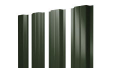 Штакетник П-образный A с прямым резом 0,5 Satin Matt TX RAL 6020 хромовая зелень