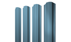 Штакетник Прямоугольный фигурный Grand Line 0,45 Drap TX RAL 5024 пастельно-синий