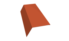 Планка карнизная 120х80 0,5 Satin с пленкой RAL 8004 терракота (3м)